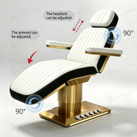 Nouveau Lit de Beauté Électrique de Luxe pour Cils, Chaise de Salon de Tatouage en Cuir, Table de Massage Multifonctionnelle, Chaise de Traitement