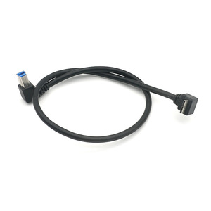 Câble de données Lung Kay Usb 3.0 Am vers Micro Bm 90 degrés, fil de cuivre noir Lk U3 - Product Image 5