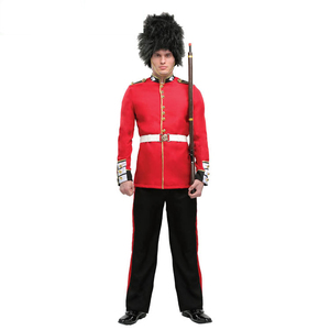 <span class=keywords><strong>Costume</strong></span> d'Halloween de la Garde Royale pour Adultes et Garçons <span class=keywords><strong>Costume</strong></span> Rouge Britannique Casquette en Peau d'Ours Royauté Cosplay Ensemble avec Manteau Pantalon Ceinture Chapeau - Product Image 2