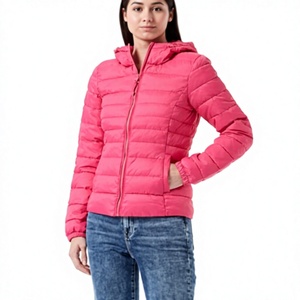 Women's Lightweight <b>Packable</b> Puffer <b>Jacket</b> Hooded Winter Quilted <b>Jacket</b> Custom Women's Hooded Puffer <b>Jacket</b> Water Resistant Coat - Product Image 1