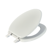 Housse de siège de toilette au design moderne de style américain avec charnières en plastique Forme allongée