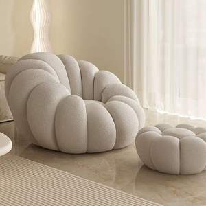 Sillón de salón moderno, sofá con patas doradas <span class=keywords><strong>y</strong></span> forma de terciopelo, venta al por mayor para comedor, uso en dormitorio al aire libre - Product Image 4