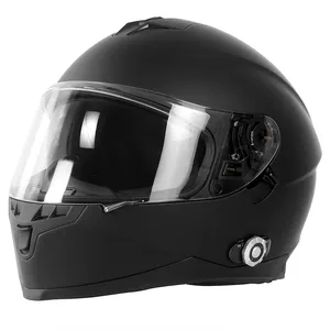 Moto Capacete Do Bluetooth Da Motocicleta Apoio 6 Pilotos a Conversa de Grupo Integral dupla Viseira Completa Rosto Capacete Construído em FM Interfone