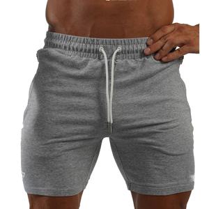 กางเกงขาสั้นผ้าฝ้ายสำหรับผู้ชาย ใส่เล่นกีฬา วิ่ง ออกกำลังกาย ระบายอากาศ ซับเหงื่อ ผ้าเฟรนช์เทอร์รี่ ปักลาย ขายส่ง - Product Image 3