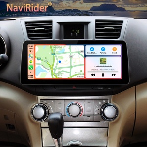 Lecteur vidéo de voiture Android 13 avec écran large de 12,3 pouces, autoradio stéréo pour Toyota Highlander 2007 - 2013, GPS, multimédia, Carplay, unité principale - Product Image 1