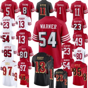Groothandel San Francisco Volledig gestikte # 11 Aiyuk # 1 Pearsall # 2 Lenoir # 8 Jonge # 16 Montana # 42 Lott American Football-shirt - Product Image 1