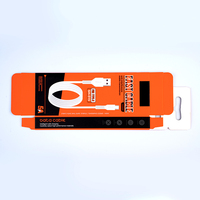 Boîtes en papier pliables avec logo personnalisé emballage avec logo pour câbles boîte d'emballage avec câble de données USB en papier couché en gros