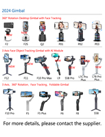 À une perte visage suivi d'objet cardan pour appareil photo et téléphone chine 3 axes cardan téléphone portable trépied cardan suivi du visage