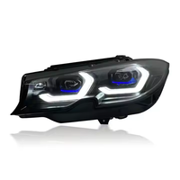Accessoires automobiles SJC Phare pour BMW Série 3 G20 G28 2018-2022 Phare LED laser Double couleur DRL Feux avant Jaune et Blanc