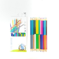 Boîte de 12 crayons de couleur à double tête, haute qualité, pour l'école, la peinture, le bureau, les cadeaux d'art, promotion