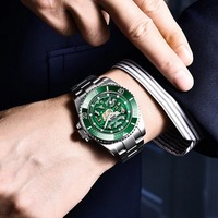 Montres automatiques squelette pour hommes PAGANI DESIGN PD-1659 avec cristal saphir, lumineuses, étanches à 100 m, Relogio Masculino