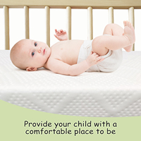Matelas pour lit bébé avec noyau en mousse à mémoire de forme, conception anti-suffocation, soutien ferme moyen, certifié CertiPUR-US
