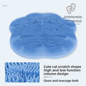 Alfombrillas de baño con ventosas para eliminar la piel muerta y masajear la espalda, ideales para personas que buscan comodidad en el hogar o en el hotel. - Product Image 3