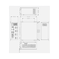 Control Industrial Mini computadora 4U Server I3 Montado en la pared Serial COM Vision Linux Host Máquina de control industrial miniaturizada