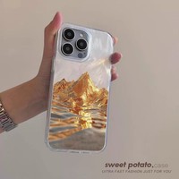 Golden Mountain Brand bietet Handy hülle für iPhone 16 Pro Max15 14 13 12 11 XR XS Max 78 Y2K Senior Feather Fall Handy hülle