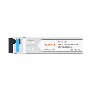 Ricetrasmettitore Ottico SFP BiDi Yunvo 100BASE-BX-U YV-FE-40T/R 1310/1550nm 40km UPC DDM Supportato per Uso in Telecomunicazioni/Data Center con Laser FB - Product Image 5