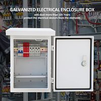 Caja de Distribución Impermeable para Exteriores NEMA 4X, Acero Galvanizado Resistente a la Intemperie, Nivel de Protección IP65, Certificación CE ROHS, Resistencia a Impactos IK10