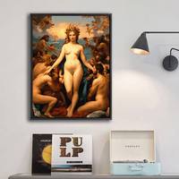 Peinture à l'huile sur toile encadrée de haute qualité, portrait sexy personnalisé par numéros, peintures nues, OEM ODM Vietnam, art décoratif classique