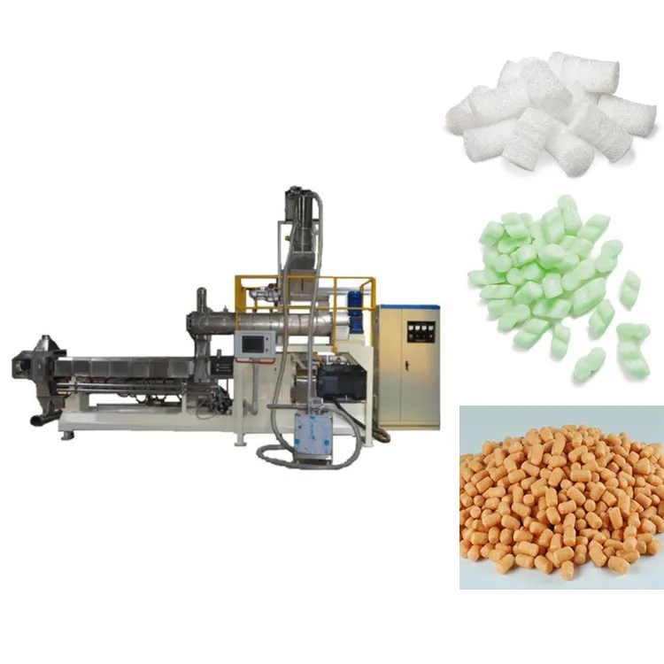 Packing Peanuts and Loose Fill Packaging make machine/Biodegradable GM-Free starch Packging Foam Produce machine