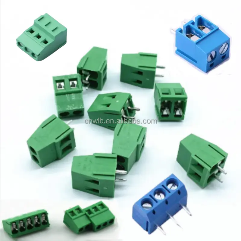 Pluggable Terminal Block 1x2P pcb screw terminal connector 250V 24A 12~22 Right-Angle Push-Pull,P=5.08mm Electric terminal block