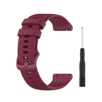 Bracelet de montre en silicone à petite grille de 18 mm, 20 mm, 22 mm pour Garmin Forerunner 745 570, bracelet de remplacement antidérapant pour Vivoactive 3 4 5 6