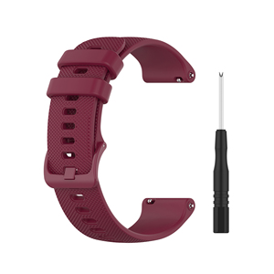 <span class=keywords><strong>Correa</strong></span> de Silicona de Reemplazo Antideslizante de 18mm 20mm 22mm con Rejilla Pequeña para Relojes <span class=keywords><strong>Garmin</strong></span> Forerunner <span class=keywords><strong>745</strong></span> 570 y Vivoactive 3 4 5 6 - Product Image 6