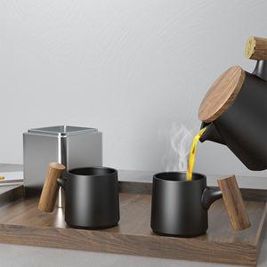 Taza de porcelana de alta calidad hecha a mano de lujo DHPO, Taza de cerámica reutilizable, taza de café expreso ecológica para café, té, herramientas de té y café - Product Image 3