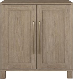 Weathered <strong>Grey</strong> <strong>Modern</strong> Wooden <strong>Sideboard</strong> with Two Doors and Adjustable Shelf. It Stores Goods for Entryways, Dining and Bedrooms - Product Image 5