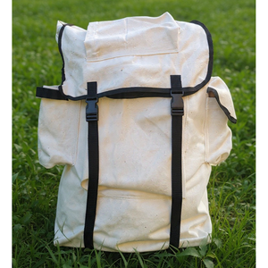 Sac à dos en toile de qualité supérieure, vente en gros, avec option de taille, de couleur et de logo personnalisés - Product Image 3