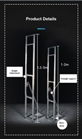 Support de toile en métal pliable réglable pour événements intérieurs/extérieurs, mariages, scènes et décorations de fond de scène - Grande Vente