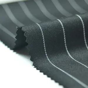 Sunplustex Suiting Fabric For Men Material Tr Yarn Dyed Stripe Fabric Italian Wedding Suits For Men 2023