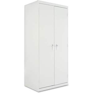 Armario de Almacenamiento Alera de 78 Pulgadas de Alto, Resistente, Soldado, Color Gris Claro, 36 x 24 Pulgadas, Ensamblado con Cuatro Estantes Ajustables (ALECM7824LG) - Product Image 3