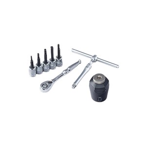 Juego de Llaves de Tubo KTC TB209TQ, Acero Aleado CR-V, Orificio Hexagonal Profundo, 45 Grados, Herramienta de Reparación Automotriz - Product Image 1