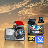 Dashcam 4K voor- en achtercamera 3 inch dashcam auto dashcam 4K WiFi G-sensor DVR dashcam verborgen camera 4K auto dashcam