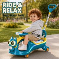 Voiture à bascule pour enfants en gros, voiture à bascule 360 Twist avec musique et lumière, 4 roues, pour enfants de 2 à 7 ans, voiture porteur pour enfants