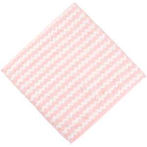 Thickened Absorbent Dishcloth Rectangle Pink Green Stripe Coral Fleece Kitchen Cleaning Towel For Pots And <b>Pans</b> - Product Image 5