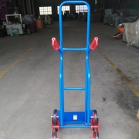 Chariot à main robuste en métal à 6 roues avec capacité de montée d'escaliers, capacité 200 kg