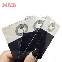 Werkseitig angepasste OEM 13,56 MHz NFC-Chip Transparente Visitenkarte NFC-PVC-Karte Digitaldruck Graviertes Logo Qr-Code