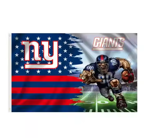 لافتات مخصصة لفرق NFL 3X5FT عالية الجودة أعلام التميمة لعمالقة نيويورك الجديدة للاستخدام الترويجي - Product Image 4