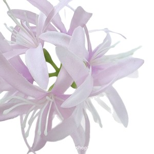 Flores Artificiales Qiye, Flor de Lirio Araña Simulada, Pinza para el Cabello de 13 cm, Flor de Seda, Decoración para Bodas y Festividades, Estilo Antiguo - Product Image 3