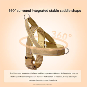 Arnés Táctico Transpirable y Simple para Perro, Chaleco de Nailon Resistente para Perros Pequeños, Medianos y Grandes, Disponible en 4 Colores - Product Image 3