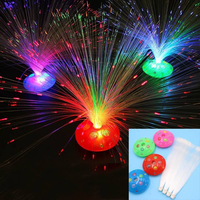 Lampe LED à fibres optiques en forme de fleur, lumière colorée pour la rentrée scolaire, les fêtes et l'extérieur – Offre Spéciale