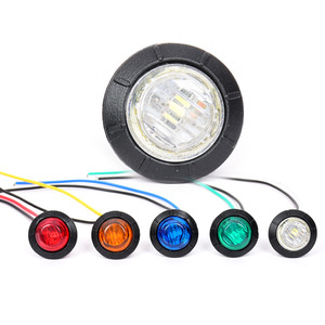 Feu latéral LED 3/4 pouce 12V 24V pour camion remorque, clignotant, en plastique, pour modernisation et remplacement - Product Image 2