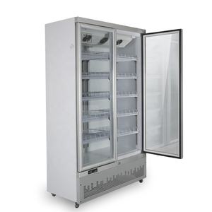 Système De Refroidissement Par Air De Refroidisseur D'affichage de Porte En Verre Congélateur <span class=keywords><strong>Showase</strong></span> Réfrigérateur Commercial de Boisson - Product Image 4
