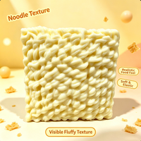 Jouet Squishy en Bloc d'Argile, Simulation de Nouilles Instantanées Croustillantes à Remontée Lente, Jouet Anti-Stress Sonore à Effet Craquant