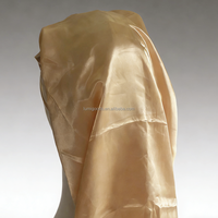 LUMI Bonnets de Nuit en Soie Satinée Personnalisables avec Logo, Bande Longue Bouclée de Luxe, Réglables pour Femmes, Cheveux Naturels, Quatre Saisons, 30x66cm
