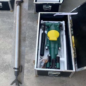 Marteau perforateur pneumatique Y24 850 mm, 15 J d'énergie d'impact pour le brisage de roches dans les tunnels miniers, avec poignée en T et tuyau de 19 mm - Product Image 1