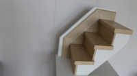 Marches d'escalier en bois durables, écologiques et antidérapantes pour hôtel, sous-sol, villa, appartement, pour escaliers droits