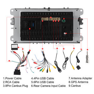 Podofo pour <span class=keywords><strong>Ford</strong></span> Focus Mondeo <span class=keywords><strong>C</strong></span>-<span class=keywords><strong>MAX</strong></span> S-<span class=keywords><strong>MAX</strong></span> Galaxy II Kuga 7'' Double Din <span class=keywords><strong>Autoradio</strong></span> Android CarPlay sans fil Android Auto <span class=keywords><strong>GPS</strong></span> WiFi - Product Image 4