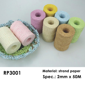 Cordon artisanal torsadé Foska, couleurs assorties, 100% <span class=keywords><strong>corde</strong></span> en papier kraft naturel pour projets d'art et d'artisanat faits à la main - Product Image 4